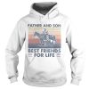 Horse Father and son best friends for life vintage retro shirt