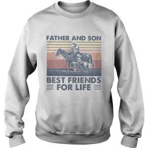 Horse Father and son best friends for life vintage retro shirt 2