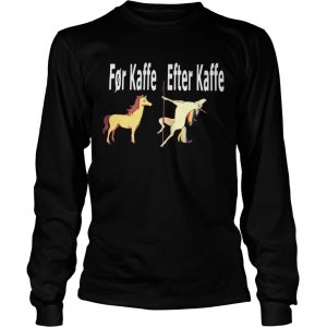 Horse For Kaffe Unicorn Efter Kaffe shirt 2