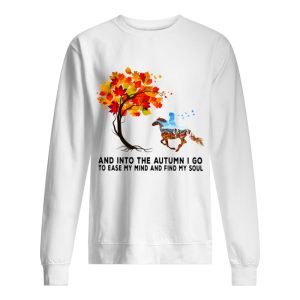 Horse autumn And into the forest I go to lose my mind and find my soul shirt 2