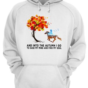 Horse autumn And into the forest I go to lose my mind and find my soul shirt 3