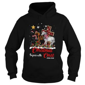 Horses Santa Christmas Begins With Christmas shirt