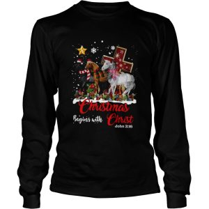 Horses Santa Christmas Begins With Christmas shirt 2