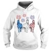 Horses firework american flag independence day shirt