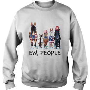 Horses soap ew people american flag independence day shirt