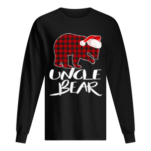 Hot Uncle BEAR Red Plaid Christmas Pajama Matching Family Gift shirt