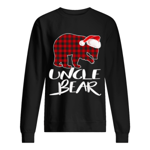 Hot Uncle BEAR Red Plaid Christmas Pajama Matching Family Gift shirt 2