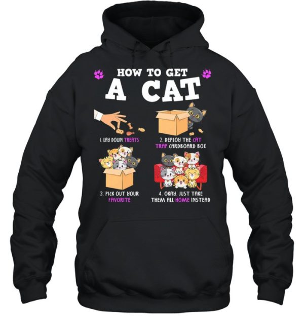 How To Get A Cat Lay Down Treats Deploy The Cat Trap Cardboard Box shirt