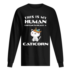 Human Halloween Caticorn Costume Cat Fun Gift shirt 1