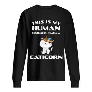 Human Halloween Caticorn Costume Cat Fun Gift shirt 2