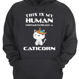 Human Halloween Caticorn Costume Cat Fun Gift shirt 3