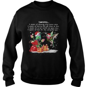 Hummingbird Christmas A Season Of Crewneck shirt 3