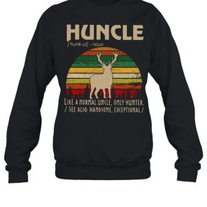 Huncle like a normal uncle only hunter vintage sunset shirt