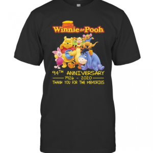 Hunny Winnie The Pooh 94Th Anniversary 1926 2020 Thank You For The Memories T-Shirt