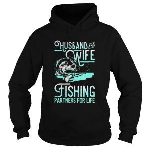 Husband and wife fishing partners for life black shirt 1