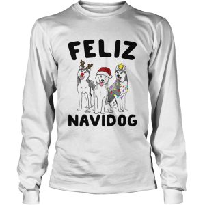 Husky Feliz Navidog Christmas shirt 2