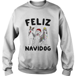 Husky Feliz Navidog Christmas shirt 3