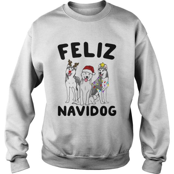Husky Feliz Navidog Christmas shirt