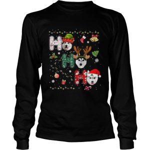 Husky Ho Ho Ho Merry Christmas shirt 2