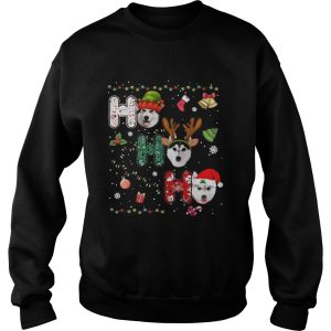 Husky Ho Ho Ho Merry Christmas shirt 3