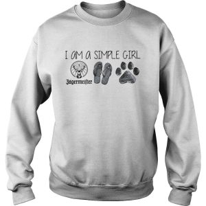 I Am A Simple Girl Jagermeister Flop And Paw shirt 2