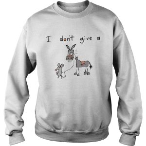 I Dont Give A Mouse Walking A Donkey shirt 2