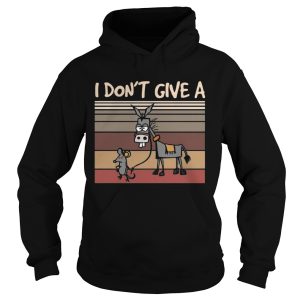 I Dont Give A Rats Mouse Walking Donkey Vintage shirt 1