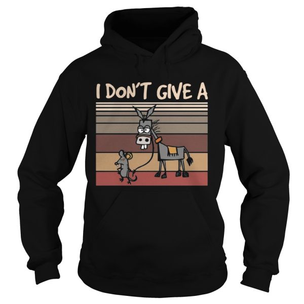 I Dont Give A Rats Mouse Walking Donkey Vintage shirt