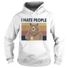 I Hate People Bear Cup Vintage Retro shirt