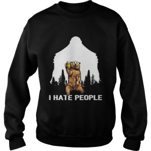 I Hate People Bear Drinking Beer shirt