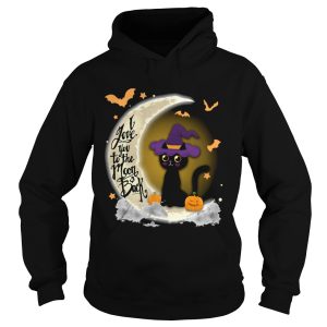 I LOVE YOU TO THE MOON AND BACK CAT WITCH PUMPKIN HALLOWEEN shirt 1