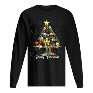 I Love Slothy Christmas Tree shirt 1