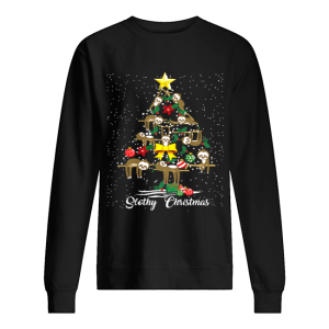 I Love Slothy Christmas Tree shirt 2