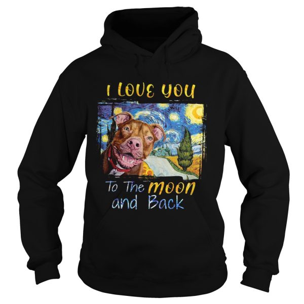 I Love You To The Moon And Back Rottweiler Dog shirt