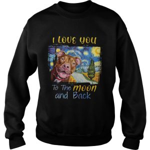 I Love You To The Moon And Back Rottweiler Dog shirt