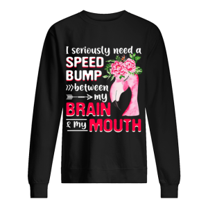 I Seriously Need A Speed Bump Between Brain And Mouth T Shirt 2