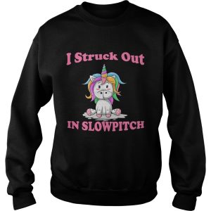 I Struck Out In Slowpitch Unicorn Lover Gift TShirt 3