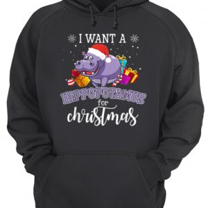 I Want A Hippopotamus For Christmas Hippo Gift Xmas Pajama shirt 3