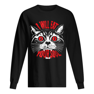 I Will Eat Your Soul Satanic Cat Spooky Halloween shirt 1