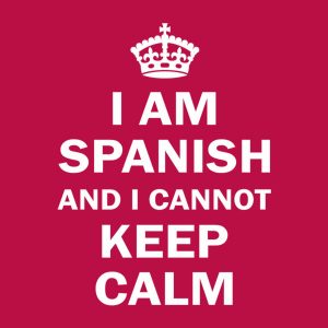 I am Spanish and I cannot keep calm T shirt 2