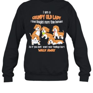 I am a grumpy old lady I love Beagles more than humans shirt