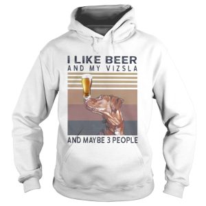 I like beer and my vizsla and maybe 3 people vintage retro s Tank topI like beer and my vizsla and
