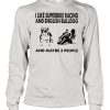 I like superbike racing and English Bulldog and maybe 3 people shirt