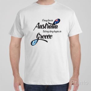 I may live in Australia but my story begins in Greece – T-shirt