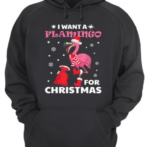 I want a flamingo for Christmas shirt 3