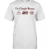 I’M A Simple Woman Coffee Friends Paw Dog T-Shirt