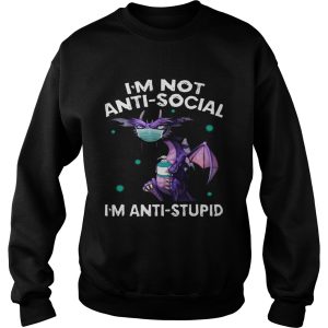 IM NOT ANTISOCIAL IM ANTISTUPID DRAGON MASK HAND SANNITIZER shirt 2