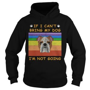 If I Cant Bring My Dog Im Not Going Footprint LGBT Vintage Retro shirt 1