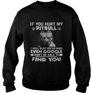 If you hurt my pitbull i will slap you so hard even google wont be able to find you shirt 2