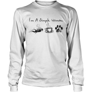 Im A Simple Woman Dive Coffee Dog shirt 2